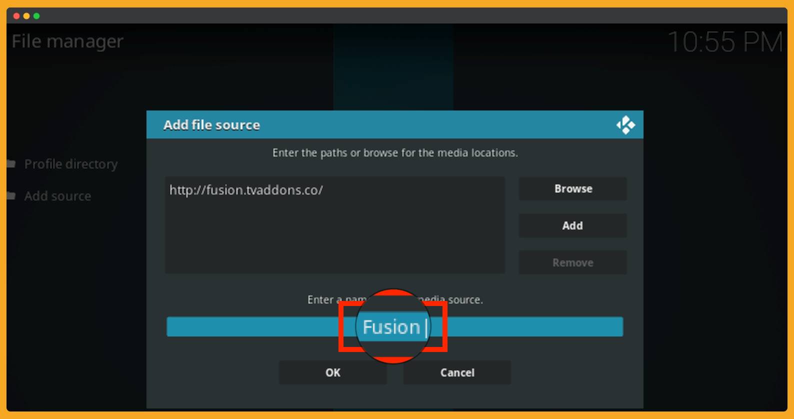 Type-the-Source-Name-Fusion-Install