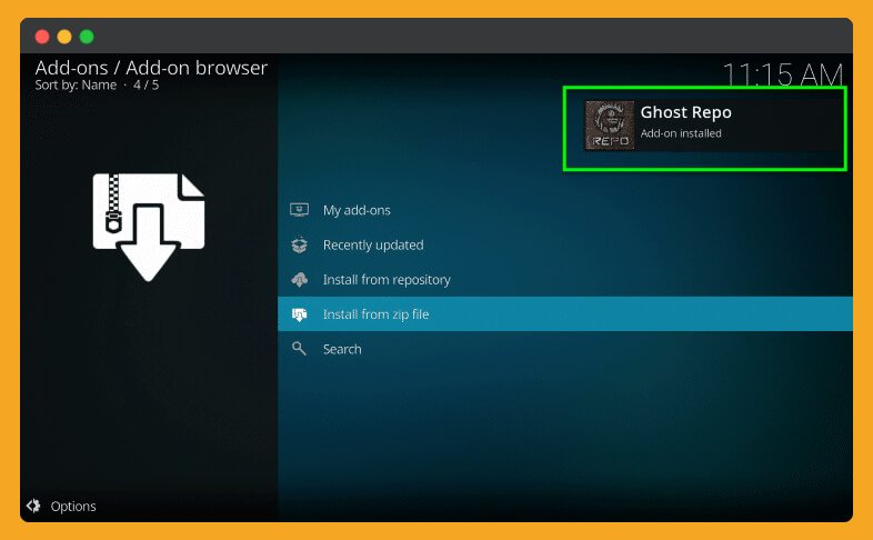 Ghost-Repo-Add-on-Installed