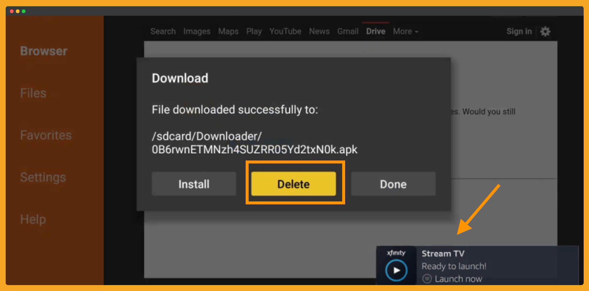 delete-Xfinity-Backup