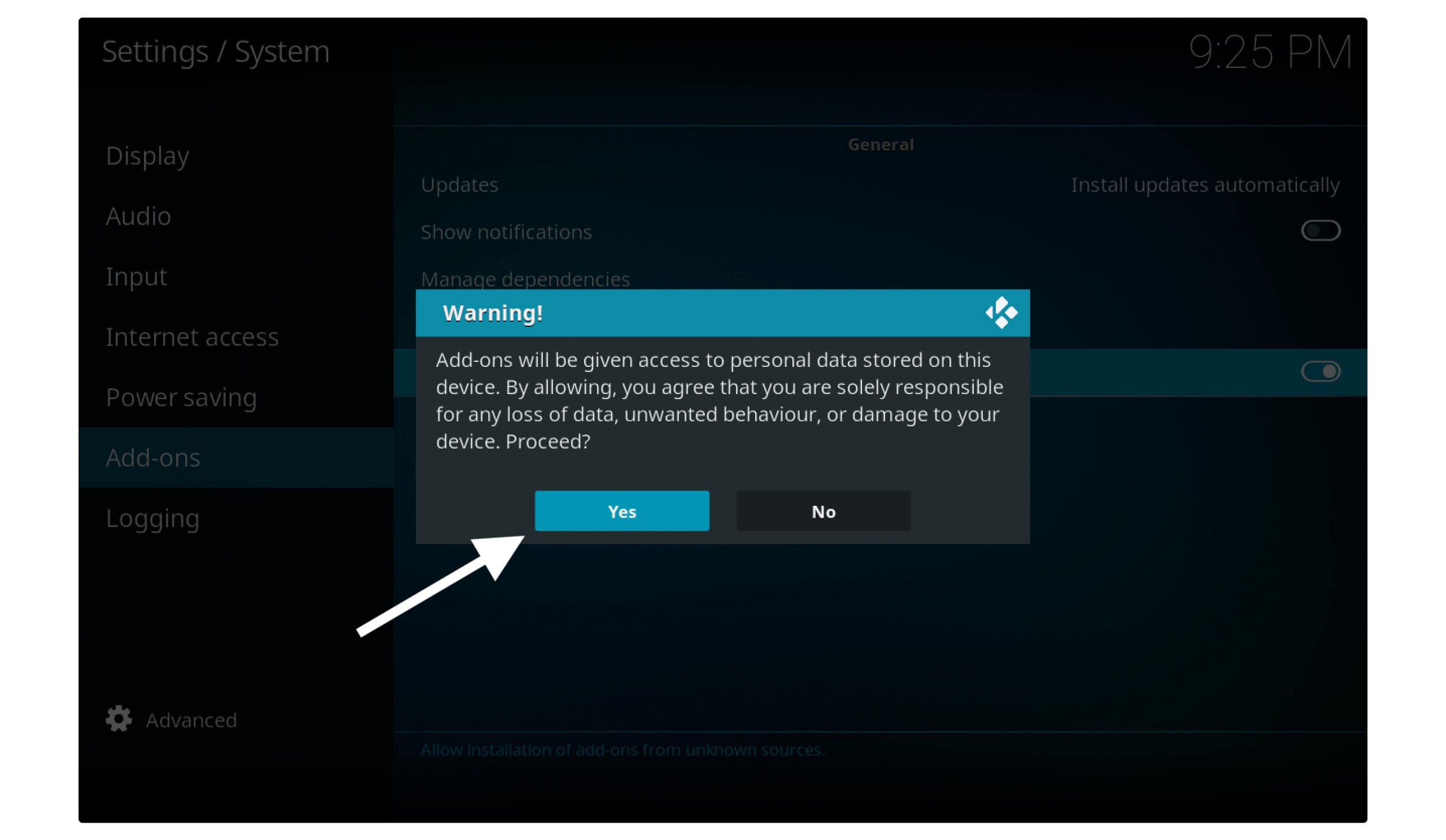 Allow-Unknown-Source-in Kodi-to-Install-Ares-Wizard