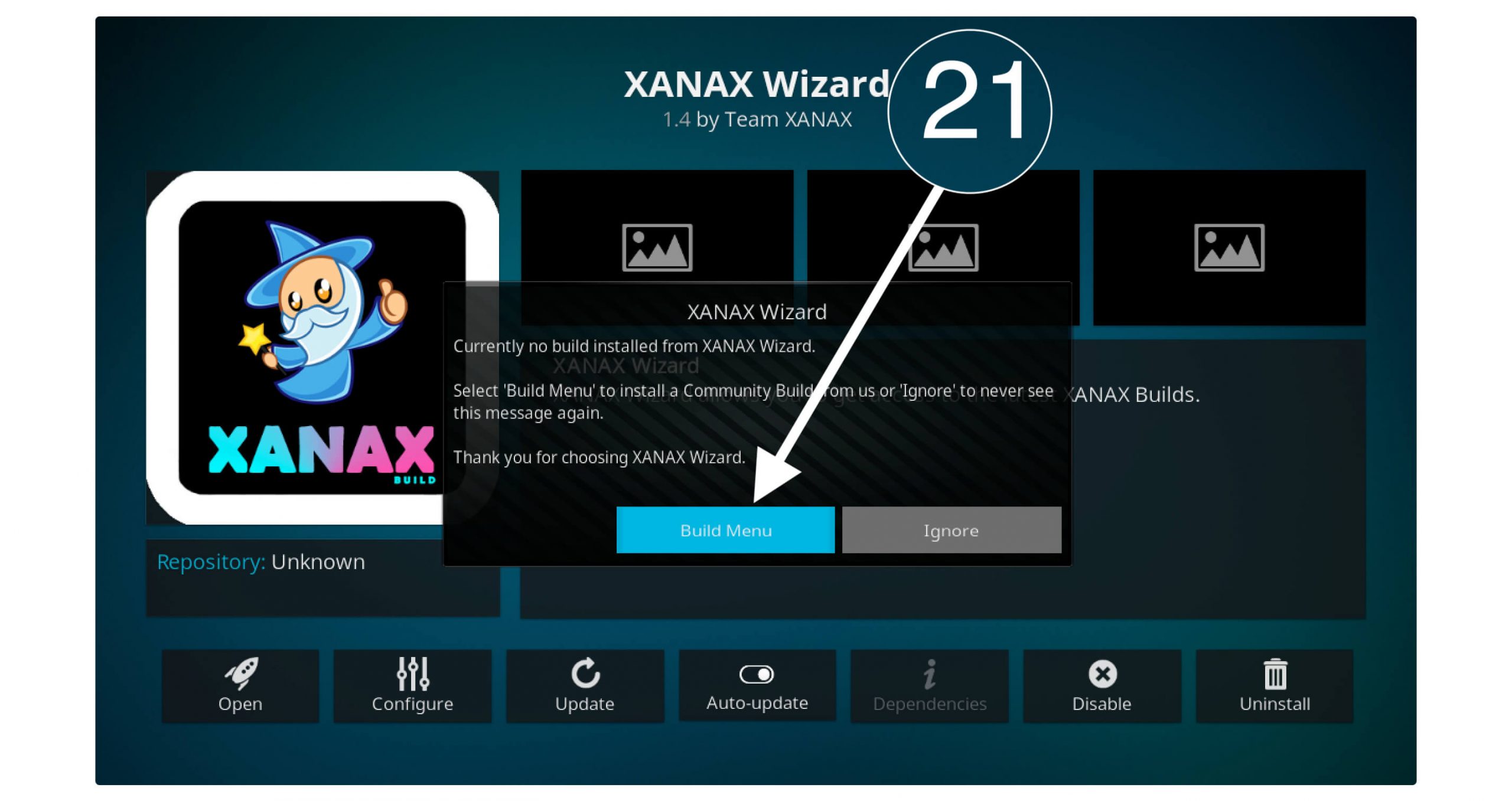 Installing-Xanax-Kodi-Build